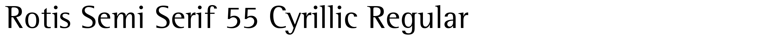 Rotis Semi Serif 55 Cyrillic Regular